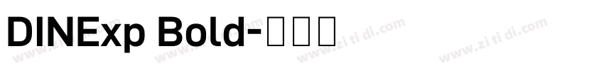 DINExp Bold字体转换